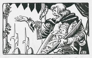 The First Prince of Wales, Born in Caernarvon Castle, is Presented to the Welsh People by King Edward I by Peter Jackson