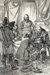 Kosciuszko Insurrection: Polish Hero Tadeusz Kosciuszko Wounded in the Battle of Maciejowice Against the Russians by Peter Johann Nepomuck Geiger
