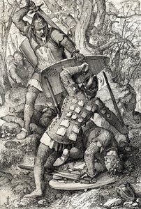 The Death of Ernest II of Swabia by Peter Johann Nepomuck Geiger