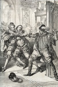 The Assassination of William of Orange on 10 July 1584 by Balthazar Gerard by Peter Johann Nepomuck Geiger