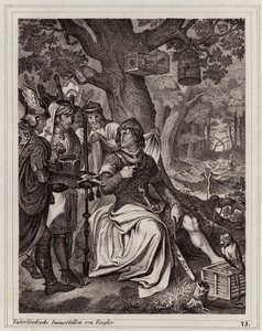 Henry the Fowler receiving news that he is King of East Francia, 919 by Peter Johann Nepomuk Geiger