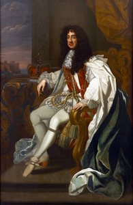 Portrait of Charles II of England in the Robes of the Order of the Garter