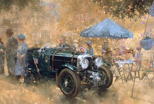 Garden party with the Bentley by Peter Miller