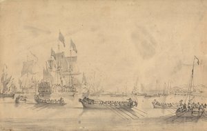 Landing of William of Orange at Tor Bay by Peter Monamy