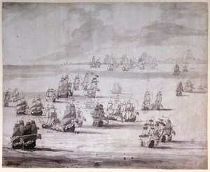 The Battle of Cape Passaro by Peter Monamy