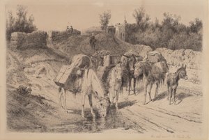 On the Road to Santa Fe by Peter Moran