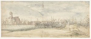 View of Crayenhof Castle in Zwijndrecht, 1606 by Peter Paul Rubens (attributed to)