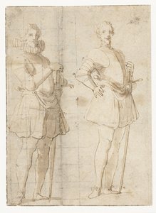 Two Studies of a Standing Officer by Peter Paul Rubens (possibly)