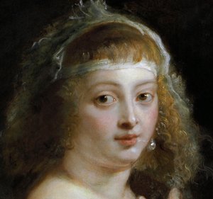 Helene Fourment in a Fur Robe (detail) by Peter Paul Rubens