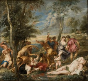 The Bacchanal of the Andrians by Peter Paul Rubens