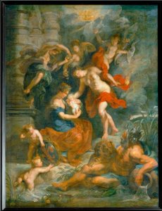 The Birth of Queen Marie de Médicis, in Florence on April 26, 1573 by Peter Paul Rubens