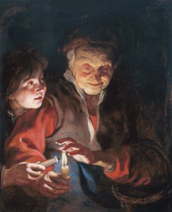 Old Woman and Boy with Candles by Peter Paul Rubens