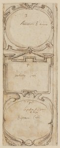 Ornamental Frames (verso of Creation of Animals)