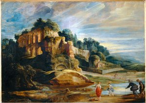 Landscape with the Ruins of the Palatine Hill in Rome