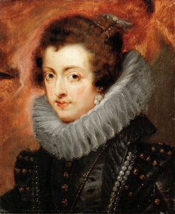 Portrait of Elisabeth of France, Queen consort of Spain by Peter Paul Rubens