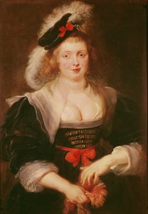 Portrait of Helene Fourment with gloves