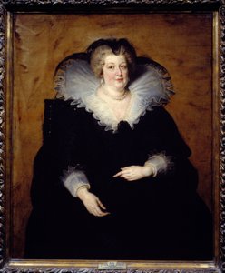 Portrait of Maria De Medici (Marie de Medicis), Queen of France, wife of Henry IV by Peter Paul Rubens