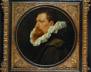 Portrait of a Gentleman, Small Bust Length, Wearing a White Ruff and Grey Cloak