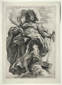 St. Catherine in the Clouds by Peter Paul Rubens