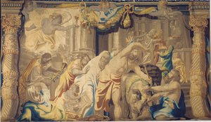 The Eucharist Vanquishes the Heathen Sacrifices, Brussels, second half of the 17th century by Peter Paul Rubens