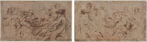 The Feast of Herod (recto) Tomyris with the Head of Cyrus (verso) by Peter Paul Rubens