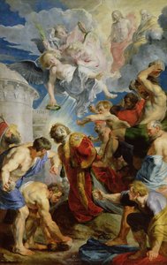 The Stoning of St. Stephen, from the Triptych of St. Stephen