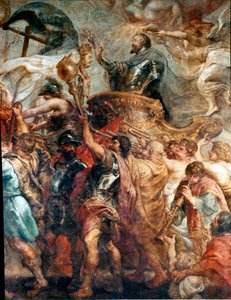 The Triumphal Entrance of Henri IV in Paris (Detail) by Peter Paul Rubens