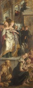 Three Female Witnesses. Sketch for High Altarpiece, St Bavo, Ghent, 1612 by Peter Paul Rubens
