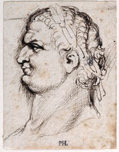 Titus, from Ten Drawings of Eight of the First Twelve Caesars, after Giovanni da Cavino