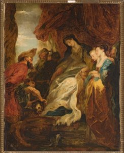 Tomyris Ordering the Head of Cyrus to Be Immersed in a Basin of Blood (Herodotus, Histories, I, 214)
