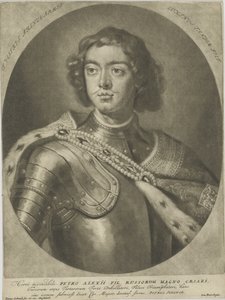 Portrait of Emperor Peter I the Great by Peter Schenk