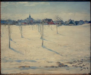 Hornbaek in Winter by Peder Severin Krøyer