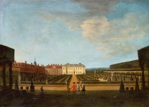 A View of the Garden and Main Parterre of Winchendon House by Peter Tillemans