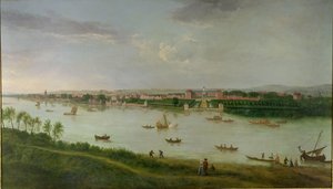The Royal Hospital from the south bank of The River Thames by Peter Tillemans