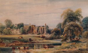 Bolton Abbey and Rectory by Peter de Wint