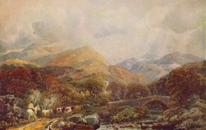 Mountainous Landscape, c19th century by Peter de Wint