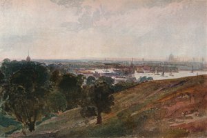The Thames from Greenwich Hill, c1820 by Peter de Wint
