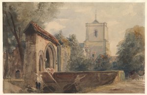 Waltham Abbey, Essex by Peter de Wint