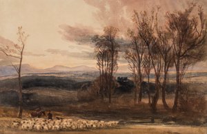 Winters Dusk, c.1830 by Peter de Wint