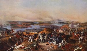 The Battle of Borodino by Peter von (after) Hess