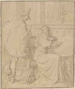 Seven Drawings for the Nibelungen: 3. Hagen