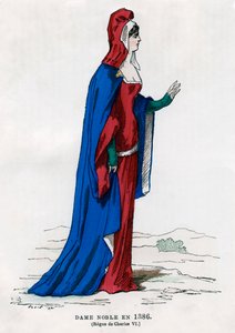 Noblewoman of the time of Charles VI of France, 1386