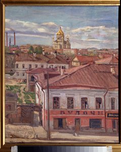 View of Moscow. Painting by Pyotr Ivanovich Petrovichev by Petr Ivanovic Petrovichev