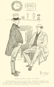 Cartoon by Phil May, from the 1890s by Phil May