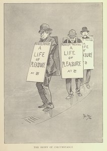 Cartoon by Phil May, from the 1890s by Phil May