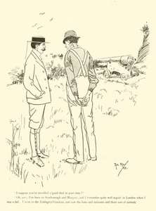 Cartoon by Phil May, from the 1890s by Phil May