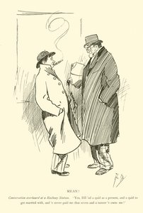 Cartoon by Phil May, from the 1890s by Phil May