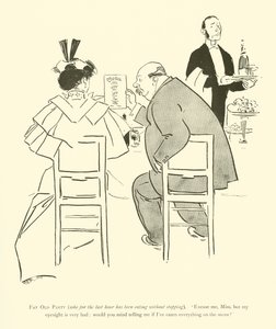 Cartoon by Phil May, from the 1890s by Phil May