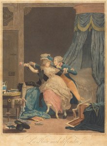 The Poorly Defended Rose by Philibert-Louis Debucourt