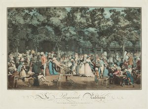The Public Promenade by Philibert Louis Debucourt